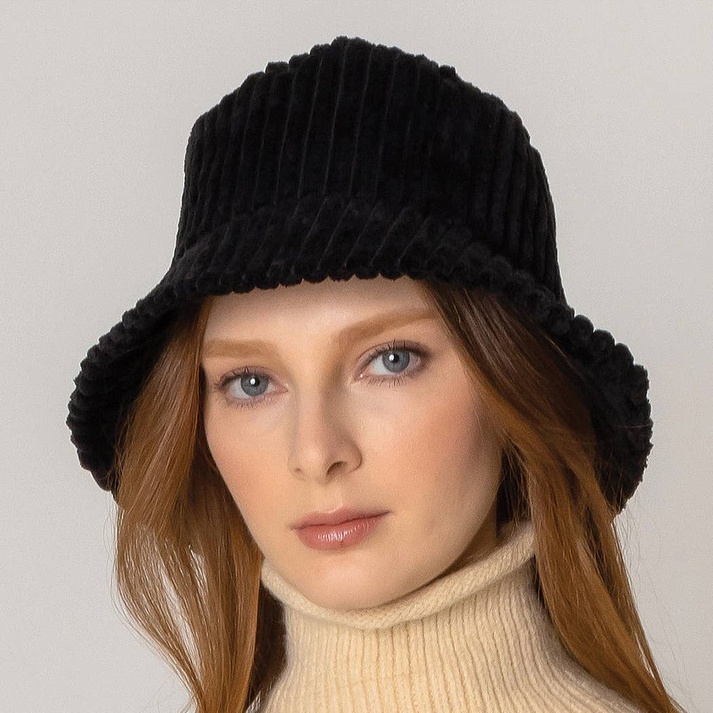 Solid Corduroy Bucket Hat