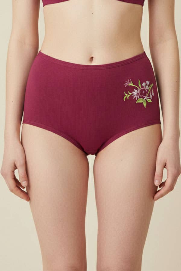 Youmita Flower Embroidery Mama Panty-532-PTY-12-C03