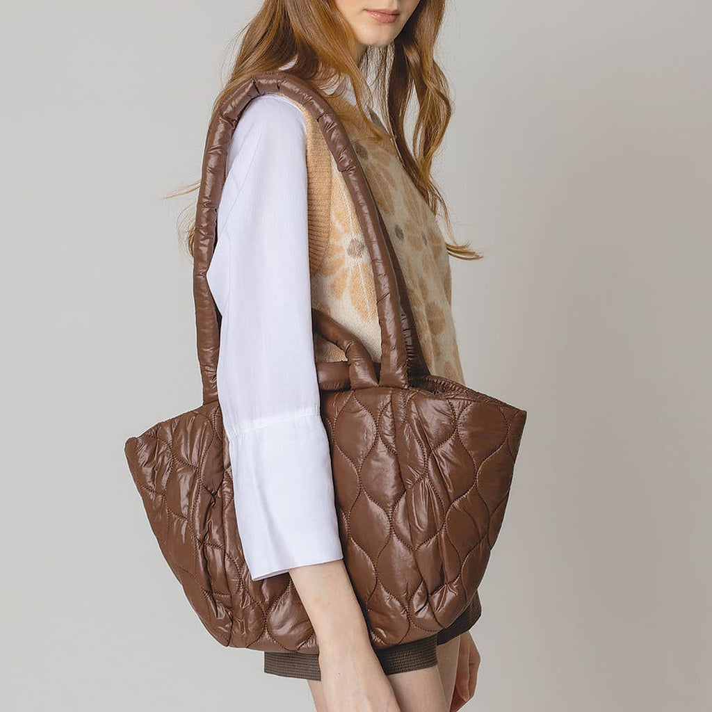Wave Padded Shoulder Bag