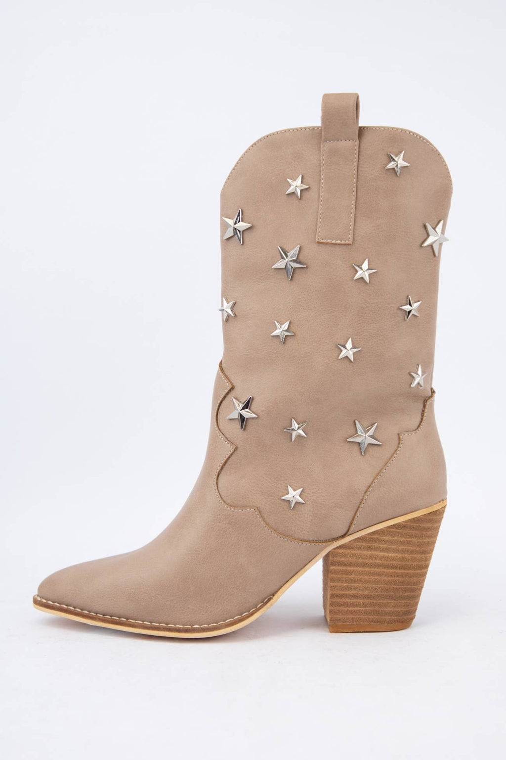 STAR STUD EMBELLISHED WESTERN BOOTS