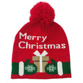 Holiday Gift Print Knit Beanie Hat