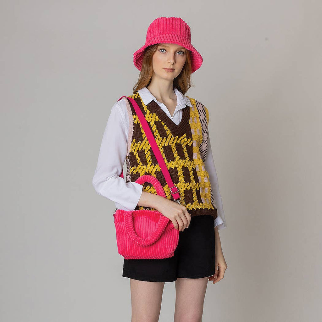Solid Corduroy Bucket Hat