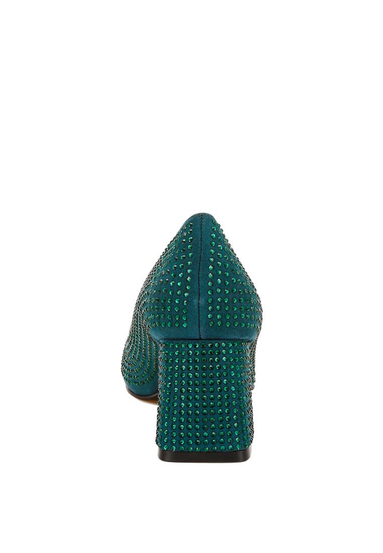 Caspia Rhinestones Embellished Pumps