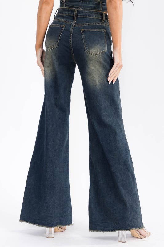 Denim Jeans Wide Legs Pant