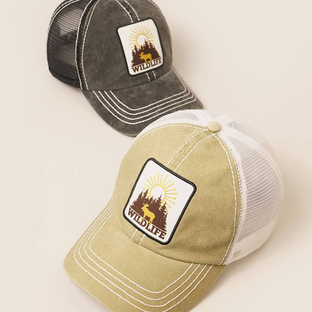 Wild Life Patch Mesh back Baseball Cap