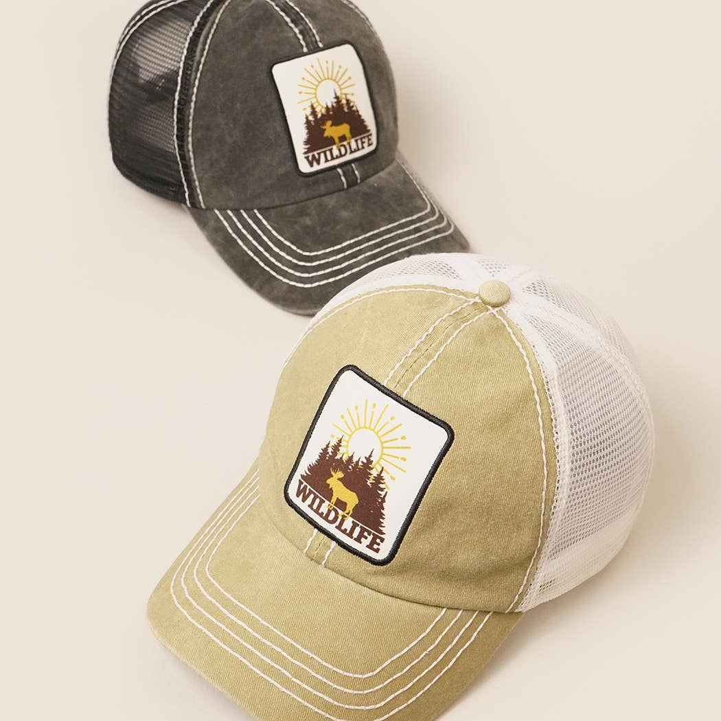 Wild Life Patch Mesh back Baseball Cap