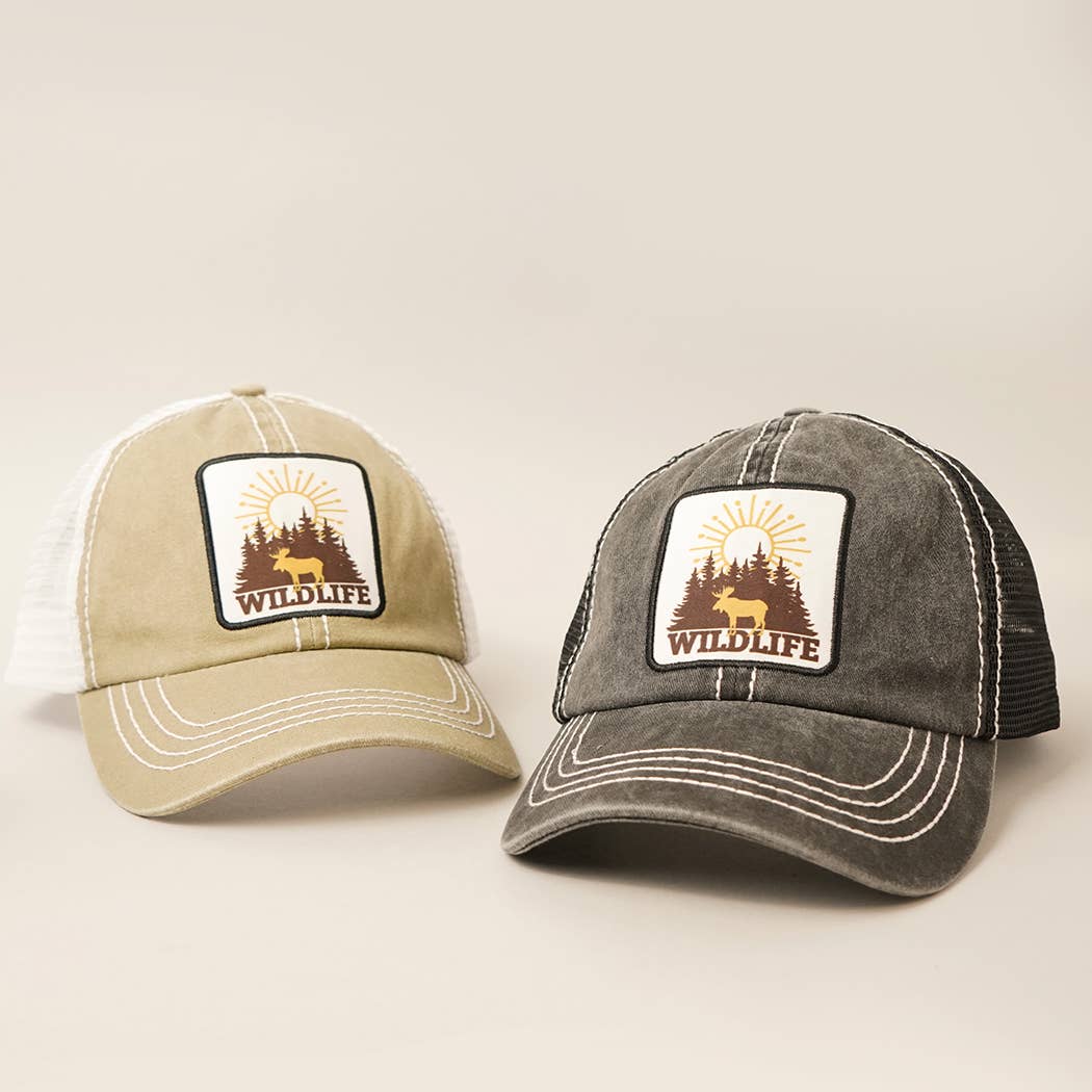 Wild Life Patch Mesh back Baseball Cap