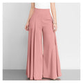 Fashion Wide Leg High Waist Pants In Solid Color