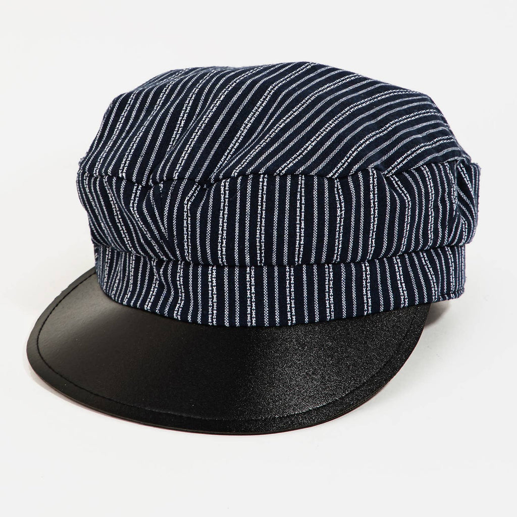 Pin Stripe Cabbie Hat