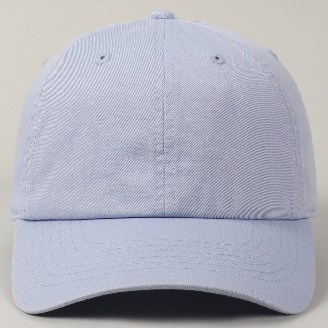 Stone Washed Cotton Solid Color Baseball Cap