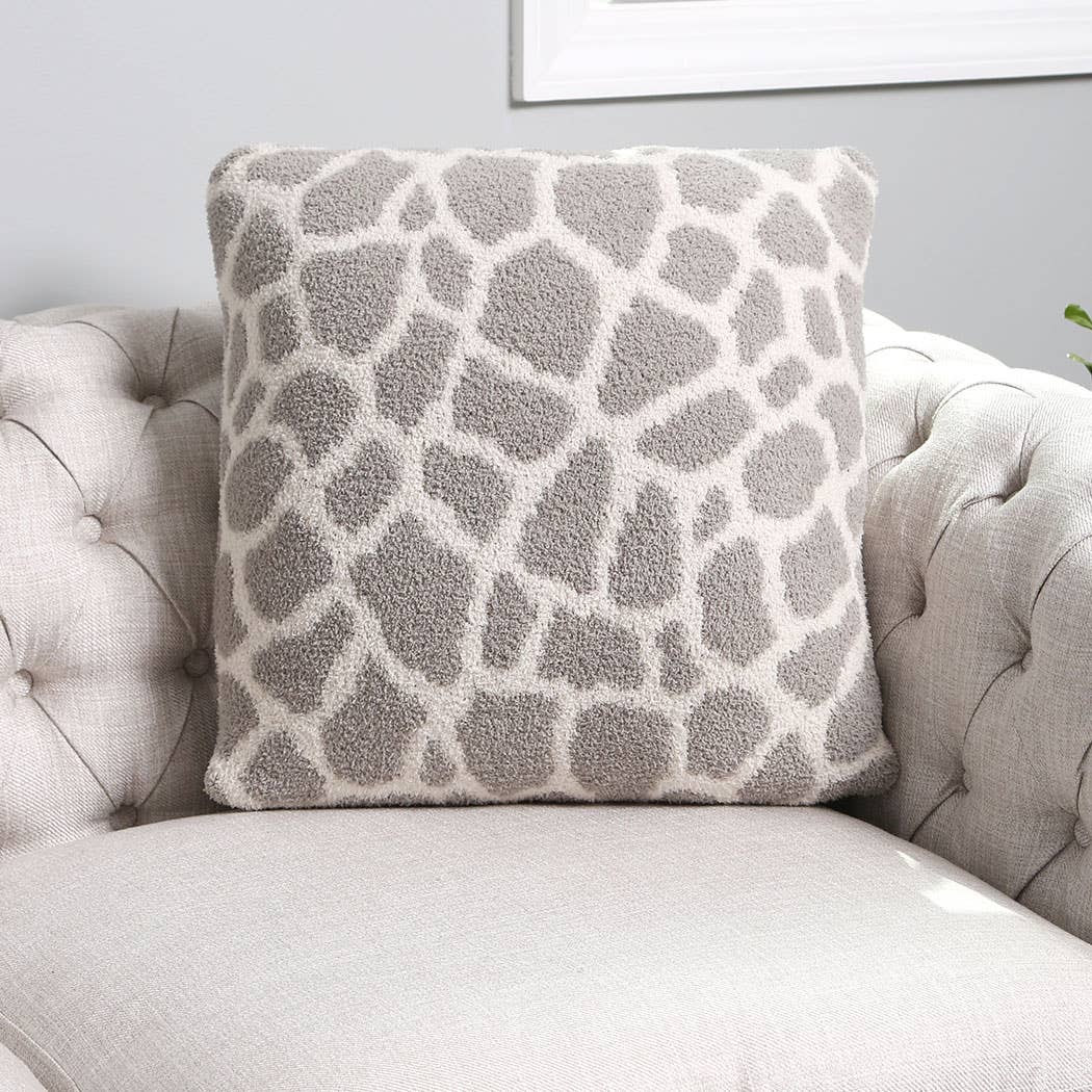 Luxury Soft Giraffe Print Cushion Cover