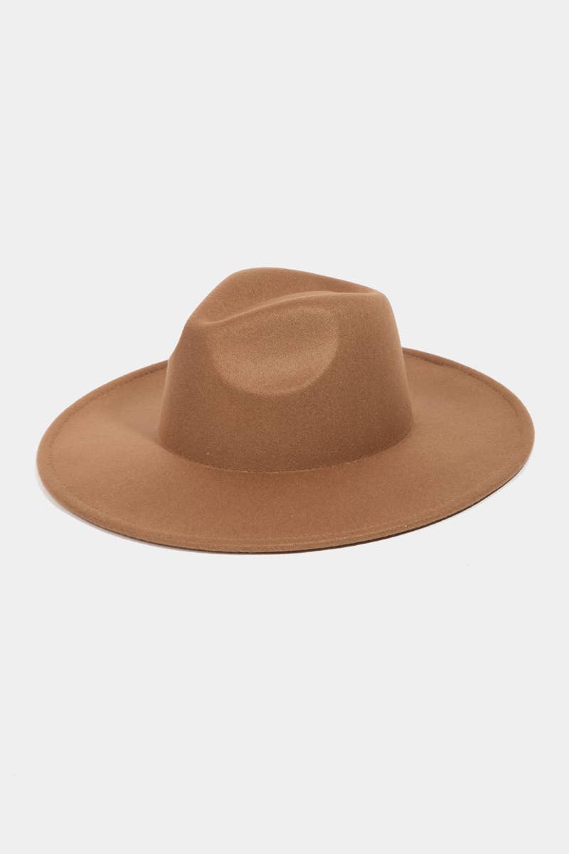 Flat Brim Fedora Fashion Hat