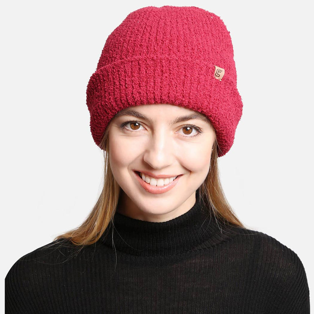 Solid Luxury Soft Double Layered Knitted Beanie