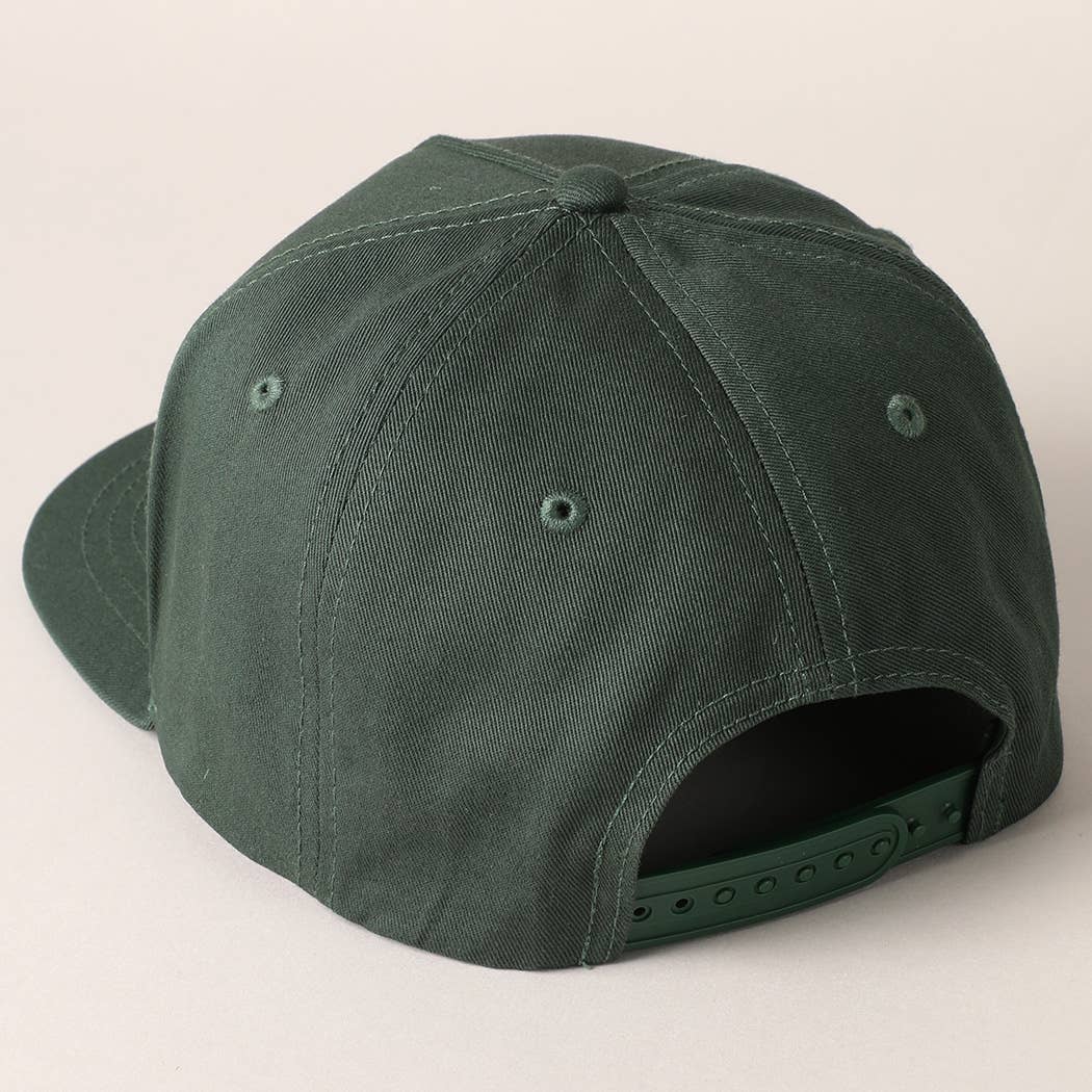 Solid Colored Cotton 5 Panel Baseball Cap