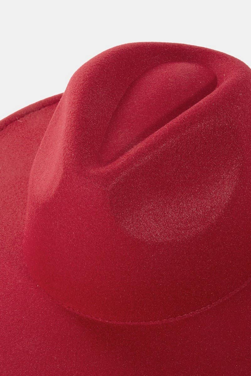 Flat Brim Fedora Fashion Hat