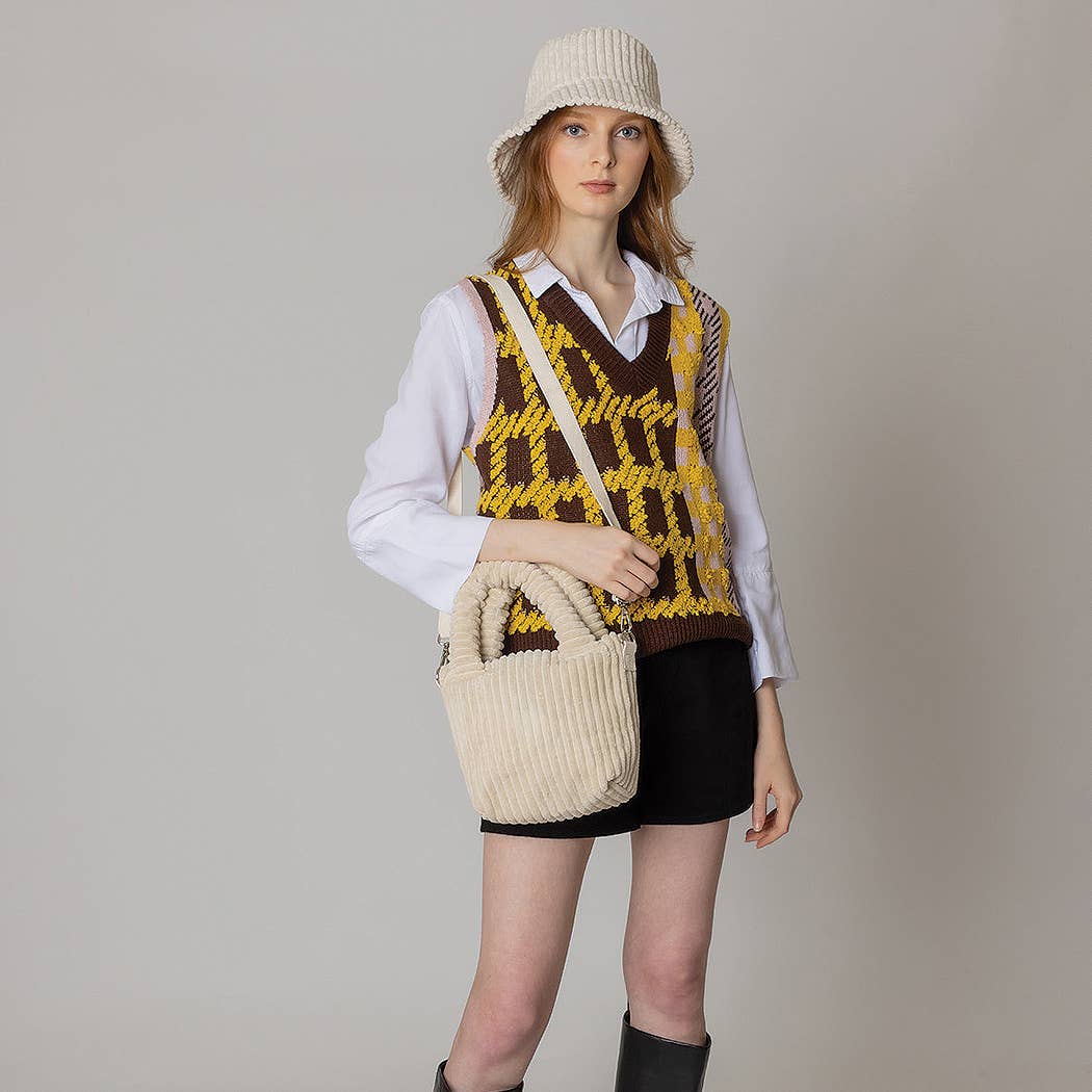 Solid Corduroy Bucket Hat