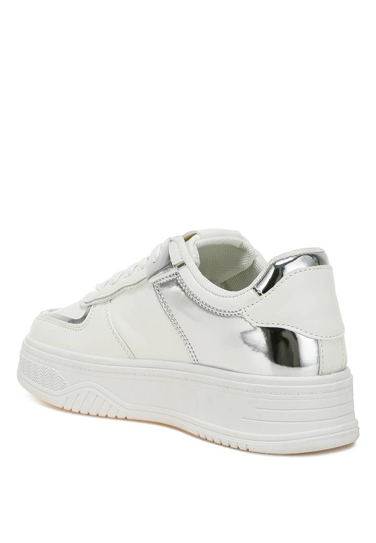 Scouts Metallic Paneling Platform Sneakers