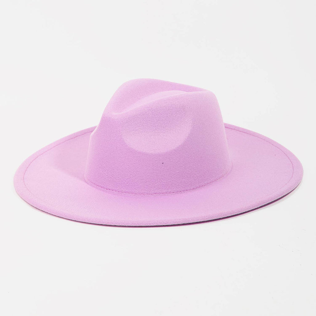 Flat Brim Fedora Fashion Hat