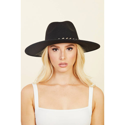 Chain Strap Fedora Fashion Hat