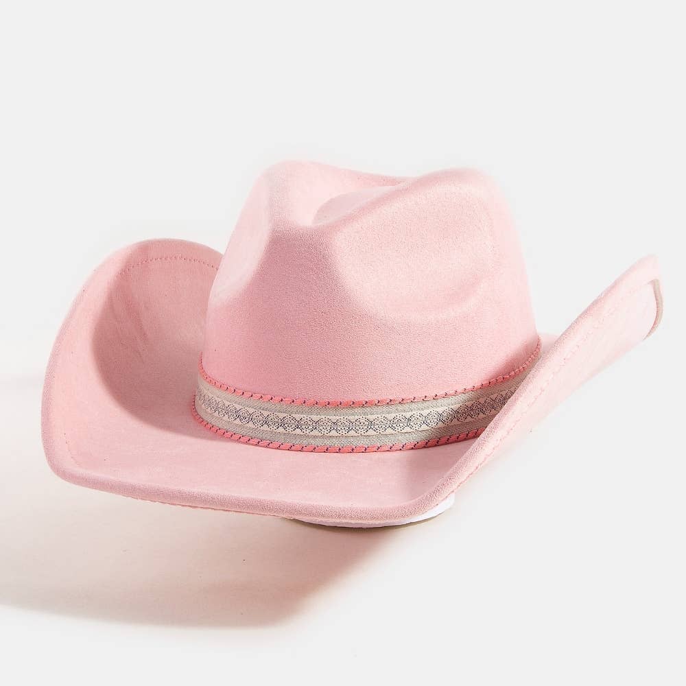 Zig Zag Pattern Band Cowboy Hat