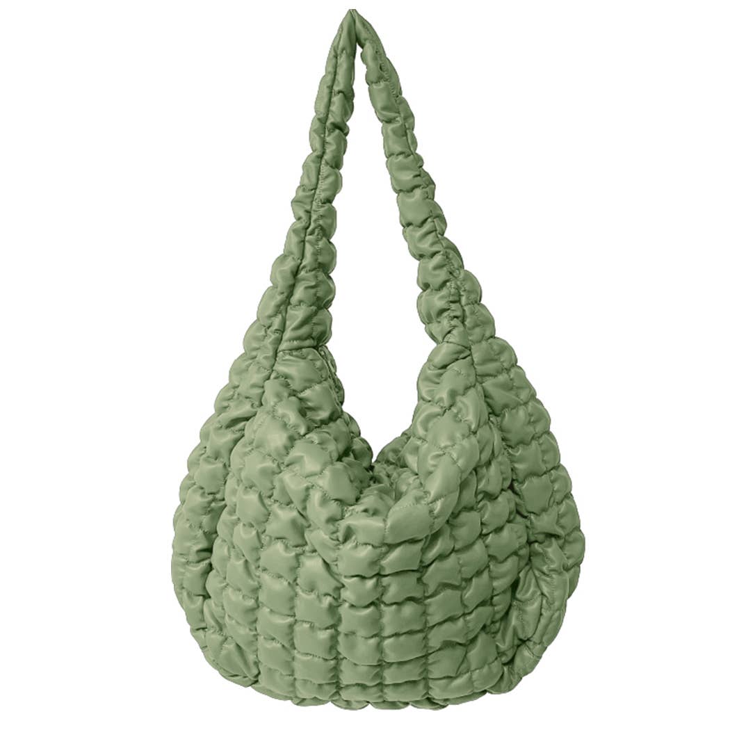 Stylish Quilted Puffer Lightweight Large Handbag