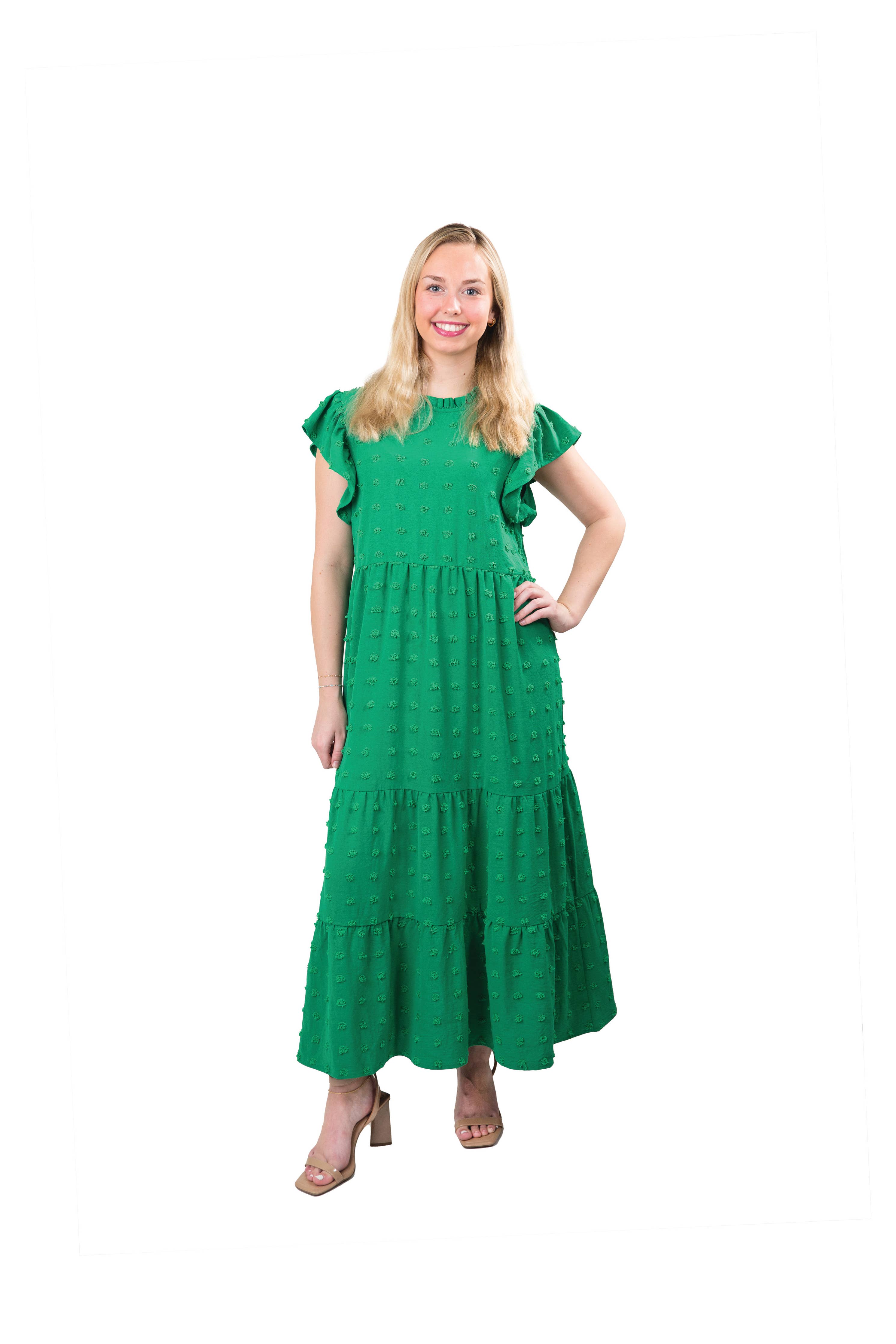 Lizzie Swiss Dot Midi Dress