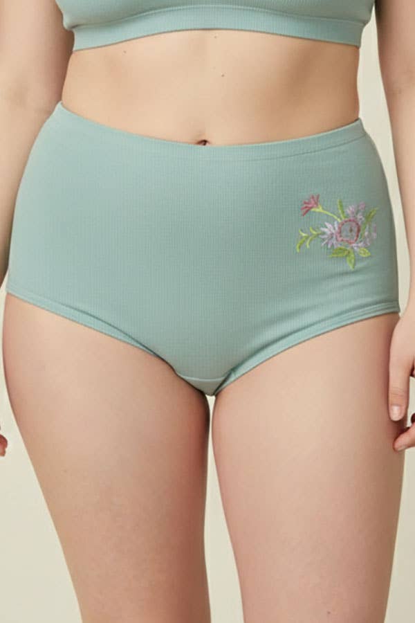 Youmita Flower Embroidery Mama Panty-532-PTY-12-C03