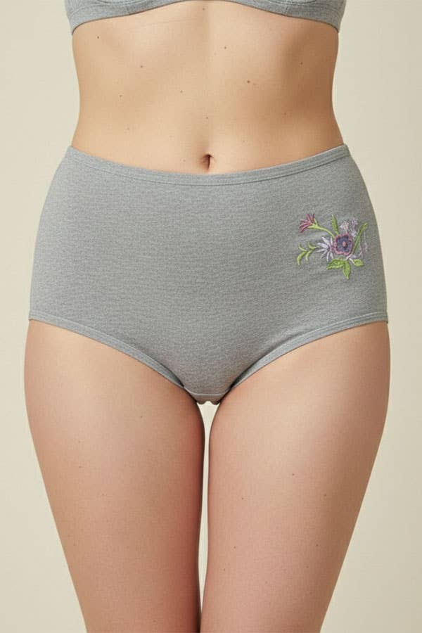Youmita Flower Embroidery Mama Panty-532-PTY-12-C03