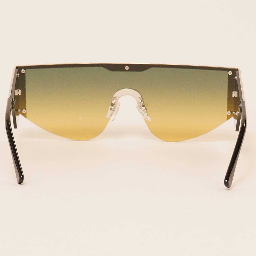 Assorted Acetate Shield Fashion Sunglasses
