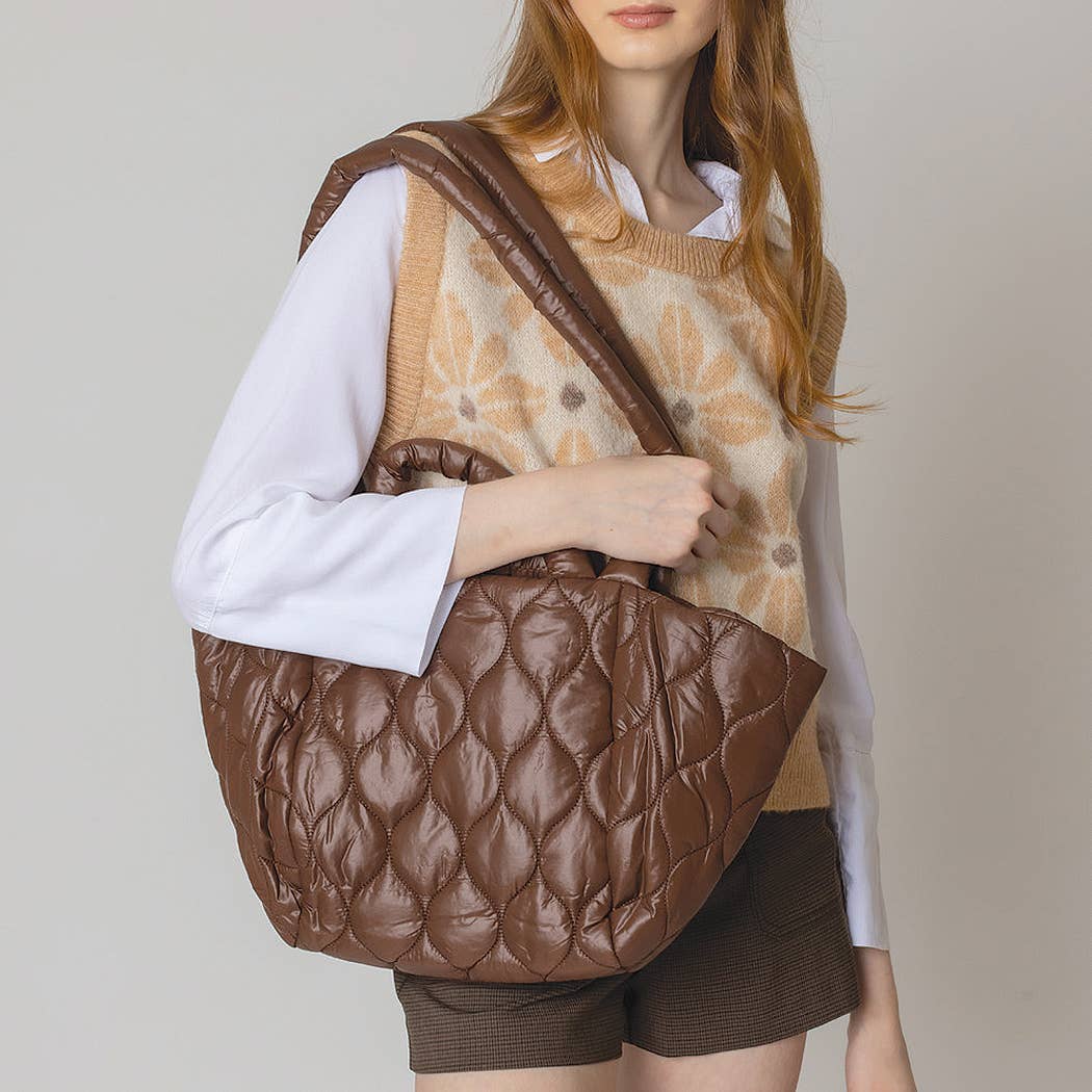 Wave Padded Shoulder Bag