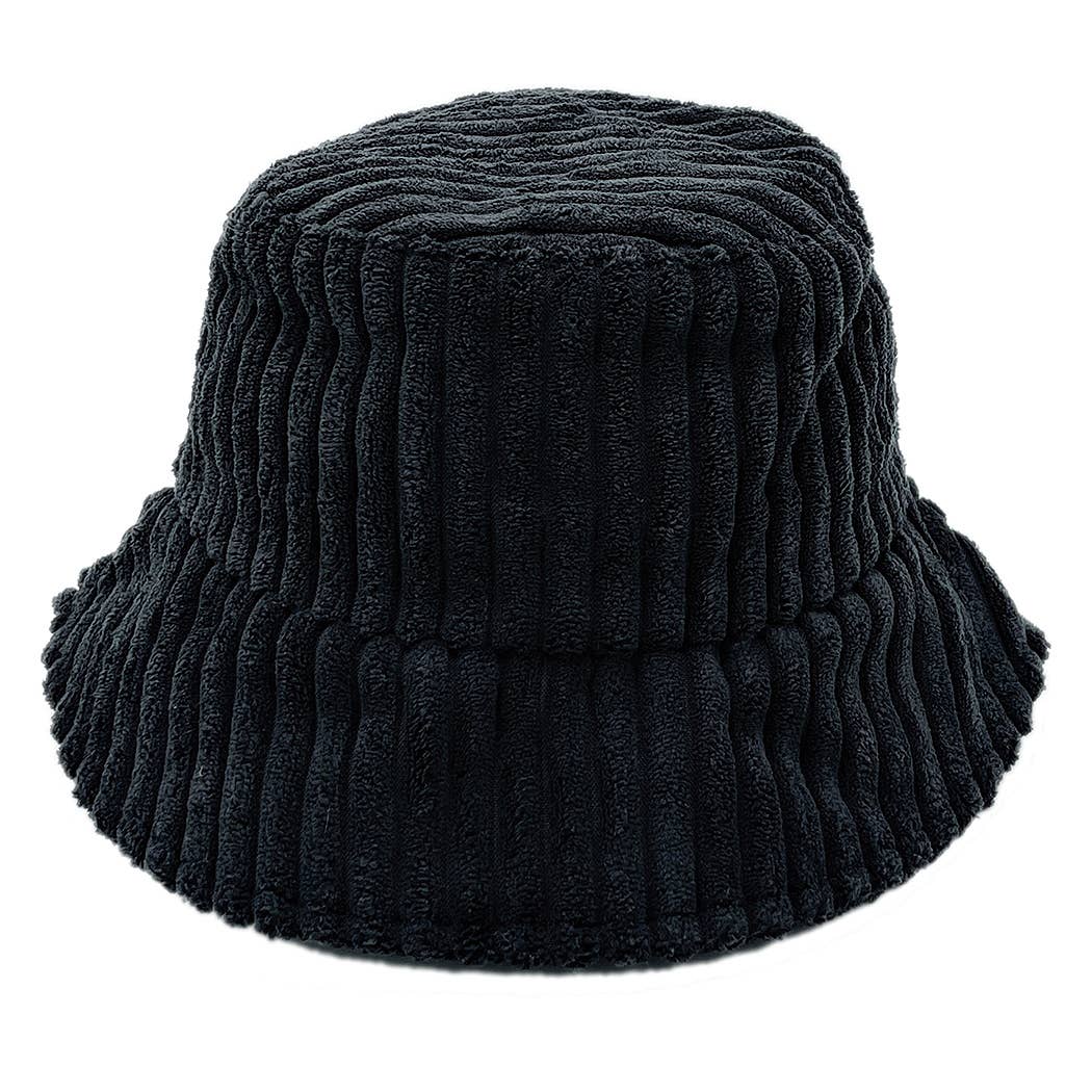 Solid Corduroy Bucket Hat