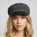 Pin Stripe Cabbie Hat