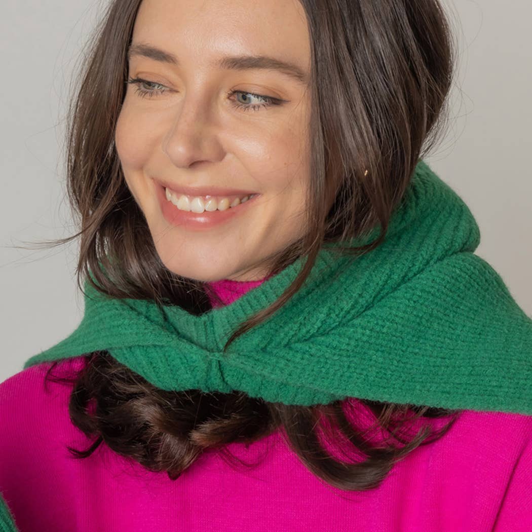 Solid Color Knitted Snood