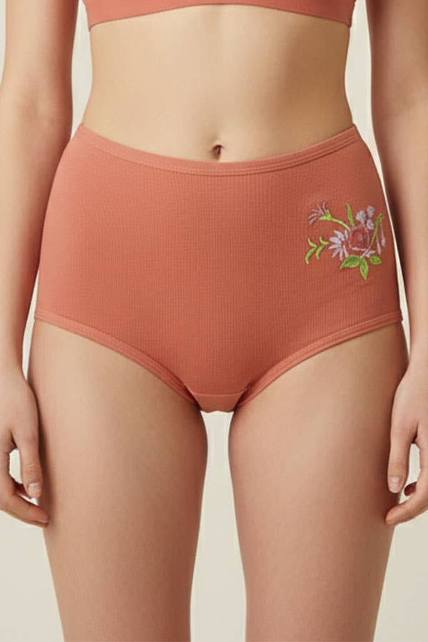 Youmita Flower Embroidery Mama Panty-532-PTY-12-C03