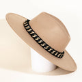 Chain Strap Fedora Fashion Hat